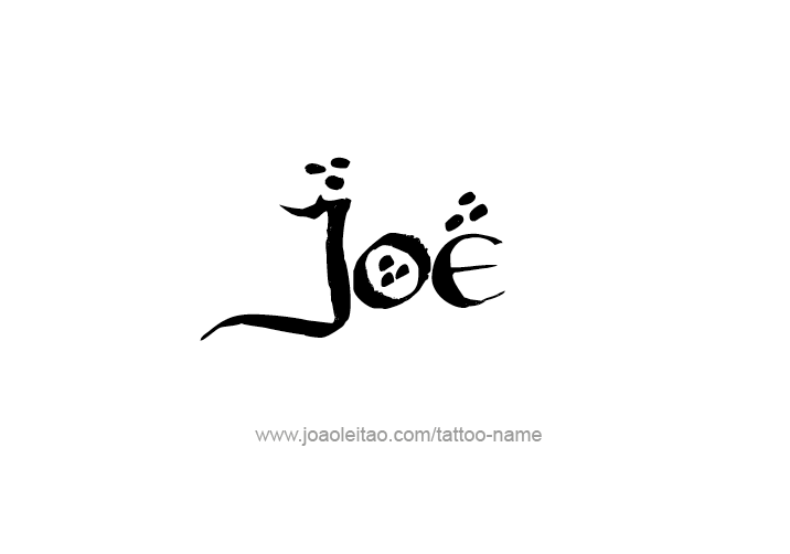 Tattoo Design  Name Joe   