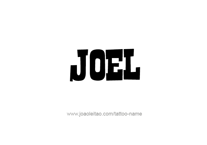 Tattoo Design  Name Joel   