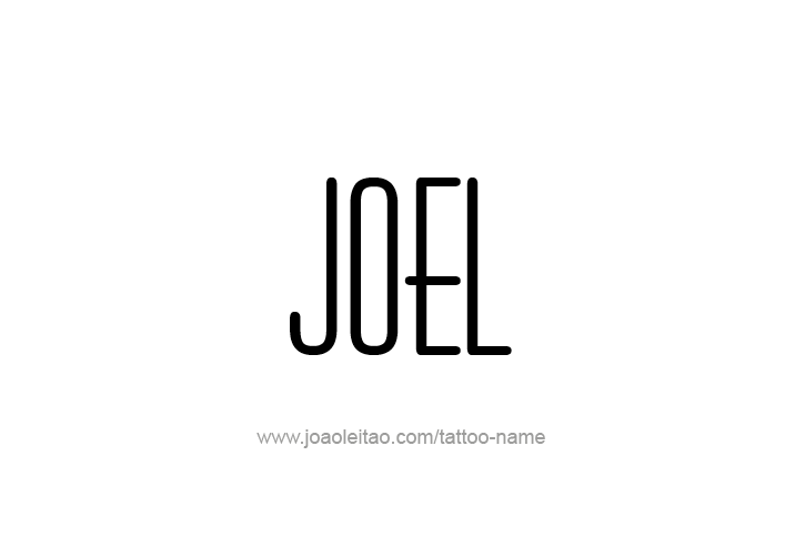 Tattoo Design  Name Joel   