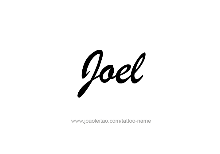 Tattoo Design  Name Joel   