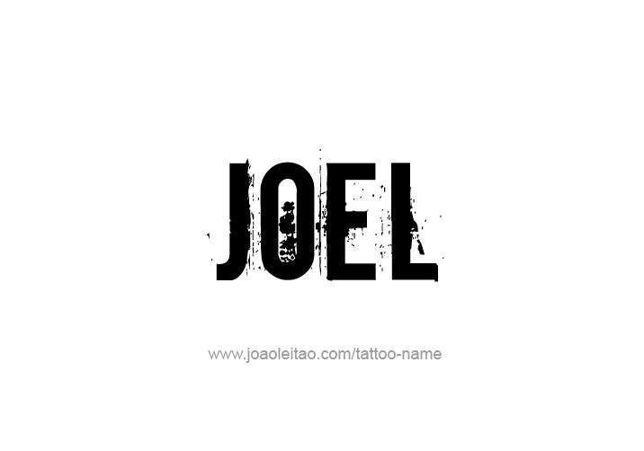 Tattoo Design  Name Joel   