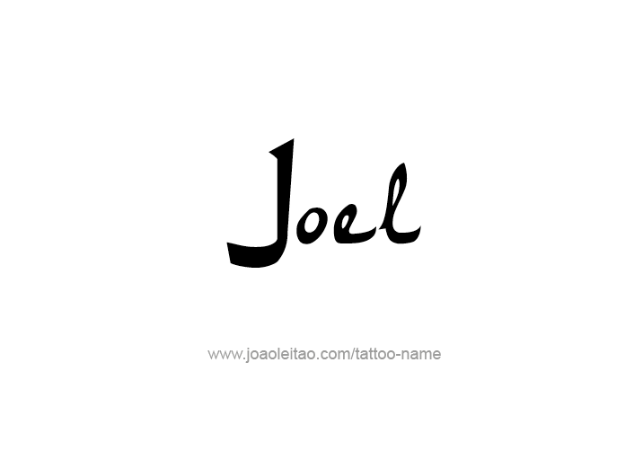 Tattoo Design  Name Joel   