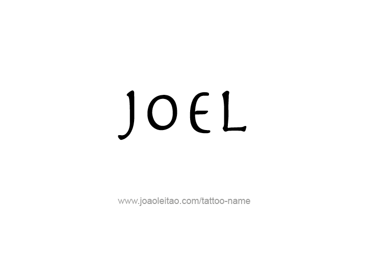 Tattoo Design  Name Joel   