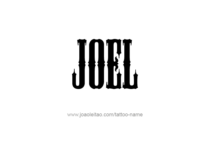 Tattoo Design  Name Joel   