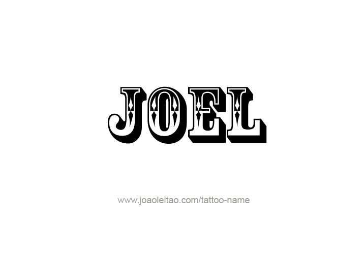 Tattoo Design  Name Joel   