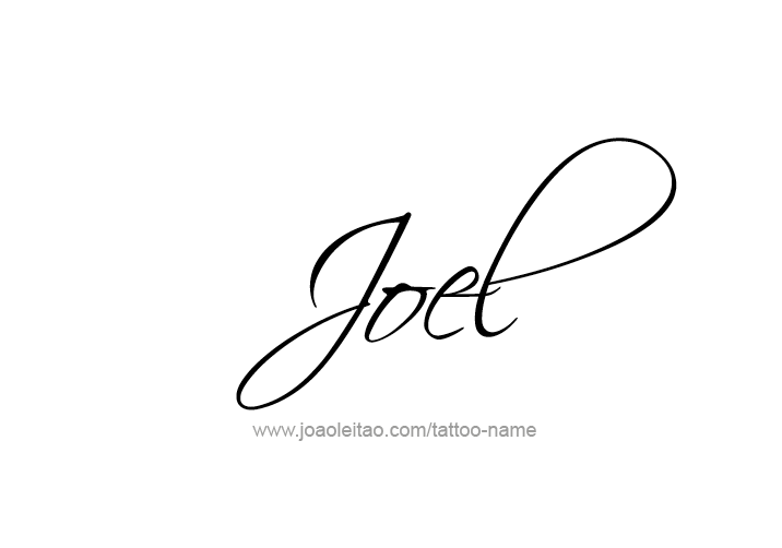 Tattoo Design  Name Joel   