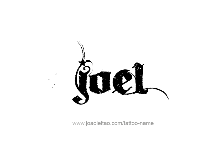 Tattoo Design  Name Joel   