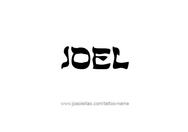 Tattoo Design  Name Joel   