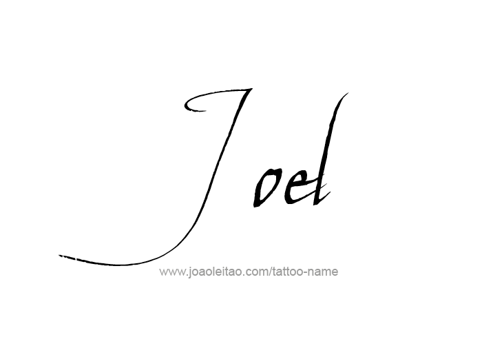 Tattoo Design  Name Joel   