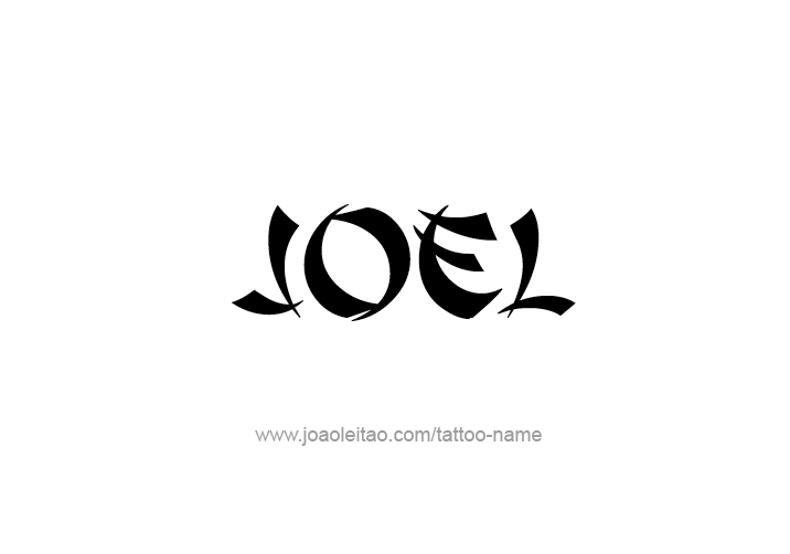 Tattoo Design  Name Joel