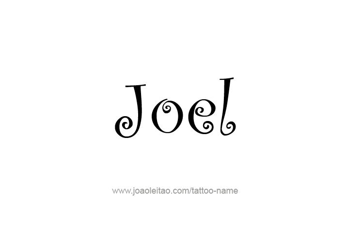 Tattoo Design  Name Joel   
