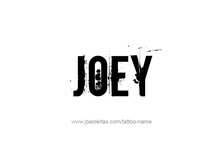 Joey Name Tattoo Designs