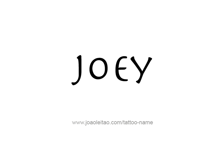 Tattoo Design  Name Joey   