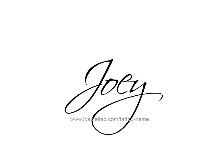 Joey Name Tattoo Designs