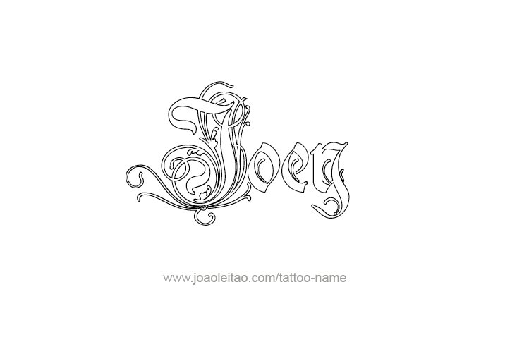 Tattoo Design  Name Joey   