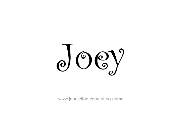 Tattoo Design  Name Joey   