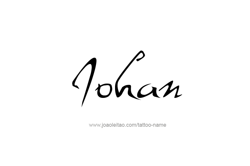 Tattoo Design  Name Johan   