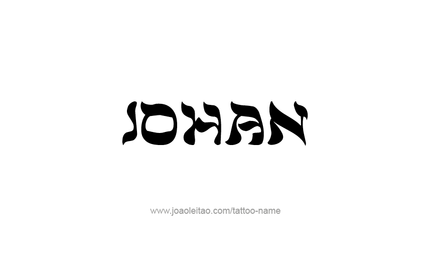 Tattoo Design  Name Johan   