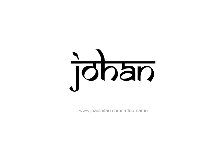 Tattoo Design  Name Johan   