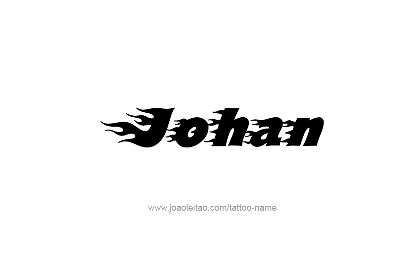 Tattoo Design  Name Johan   