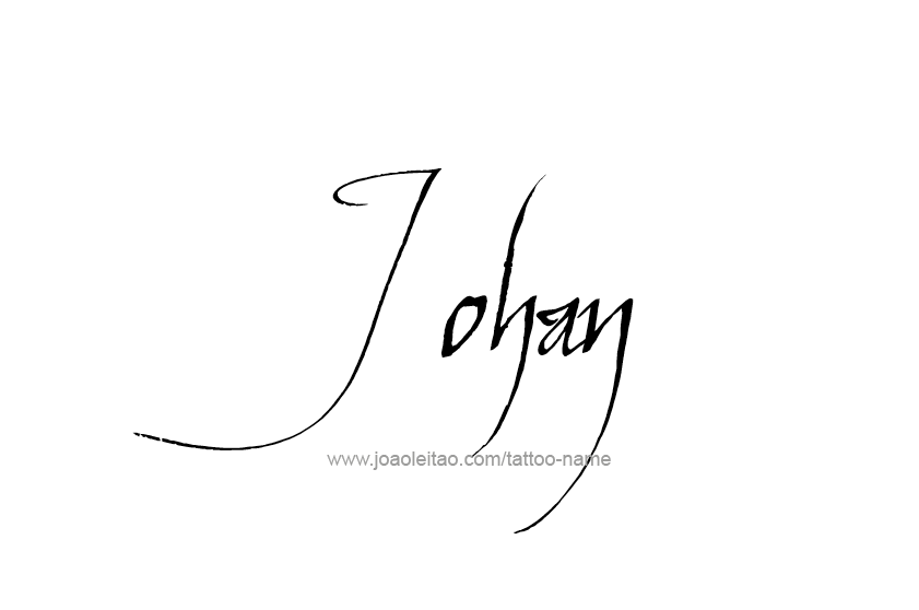 Tattoo Design  Name Johan   