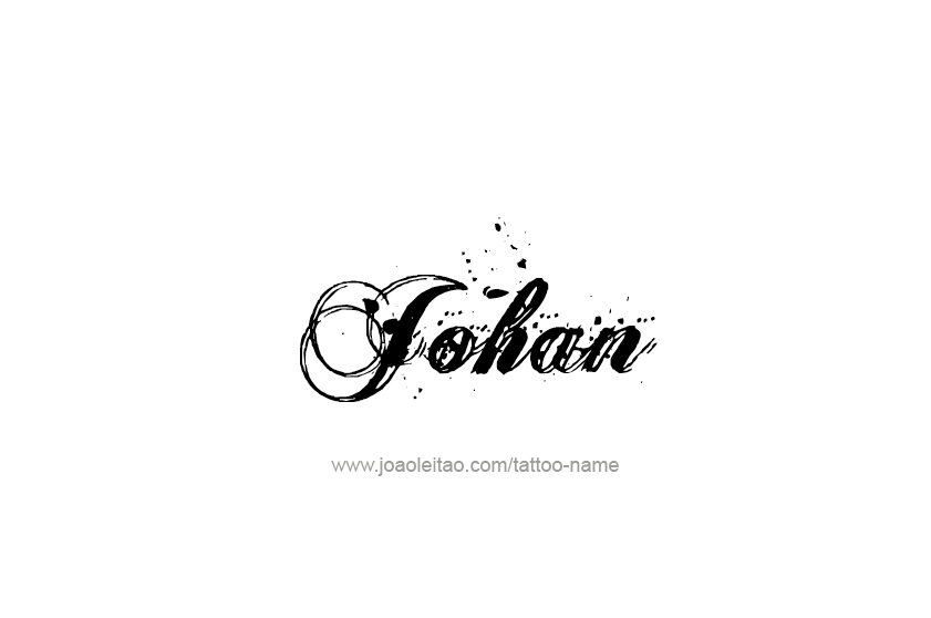 Tattoo Design  Name Johan   