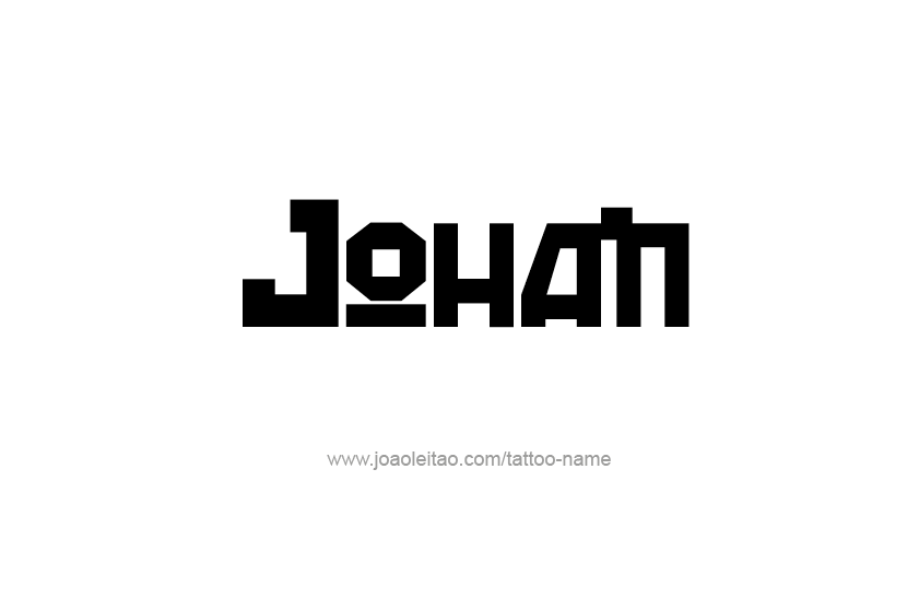 Tattoo Design  Name Johan   