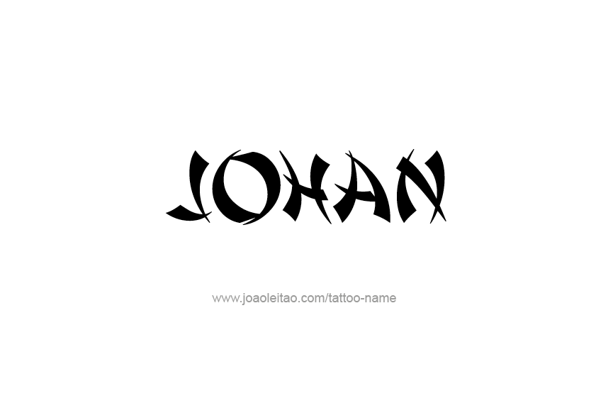 Tattoo Design  Name Johan
