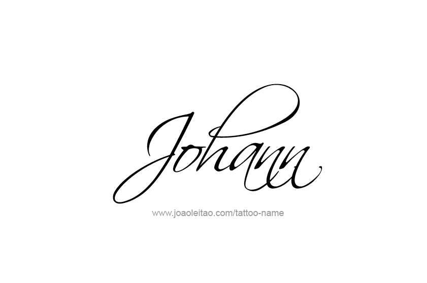 Tattoo Design  Name Johann   