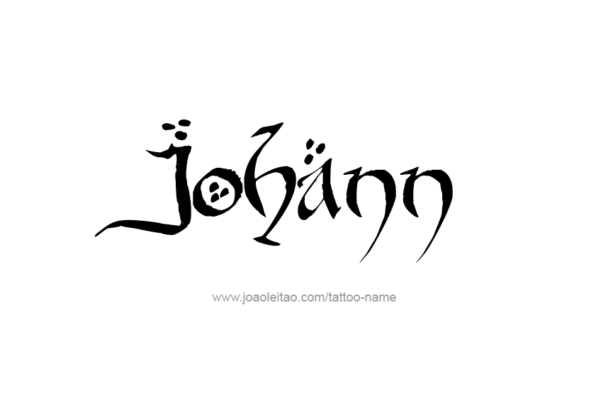 Tattoo Design  Name Johann   