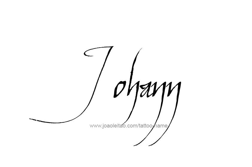 Tattoo Design  Name Johann   