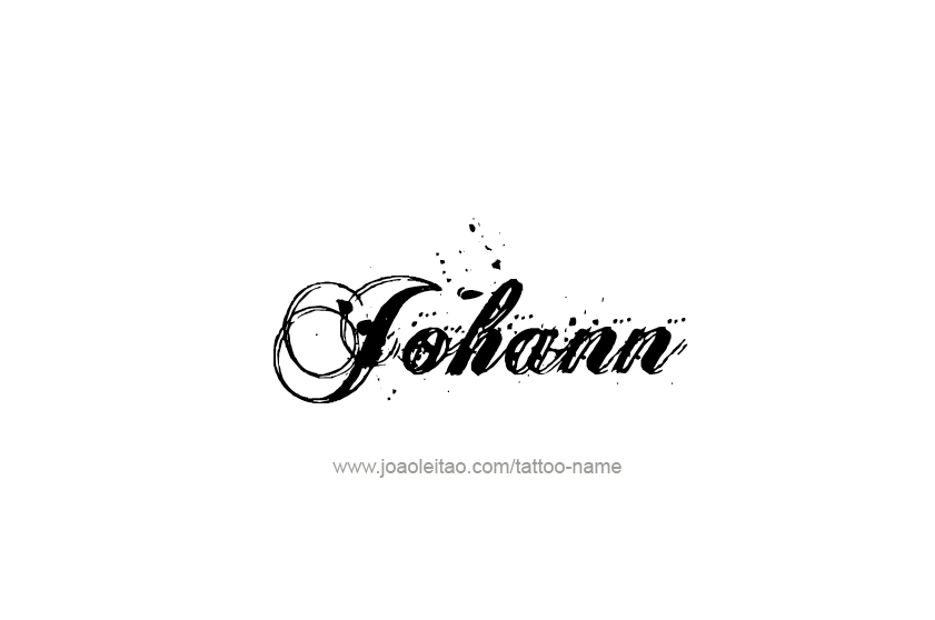 Tattoo Design  Name Johann   