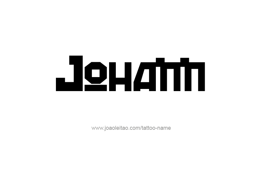 Tattoo Design  Name Johann   