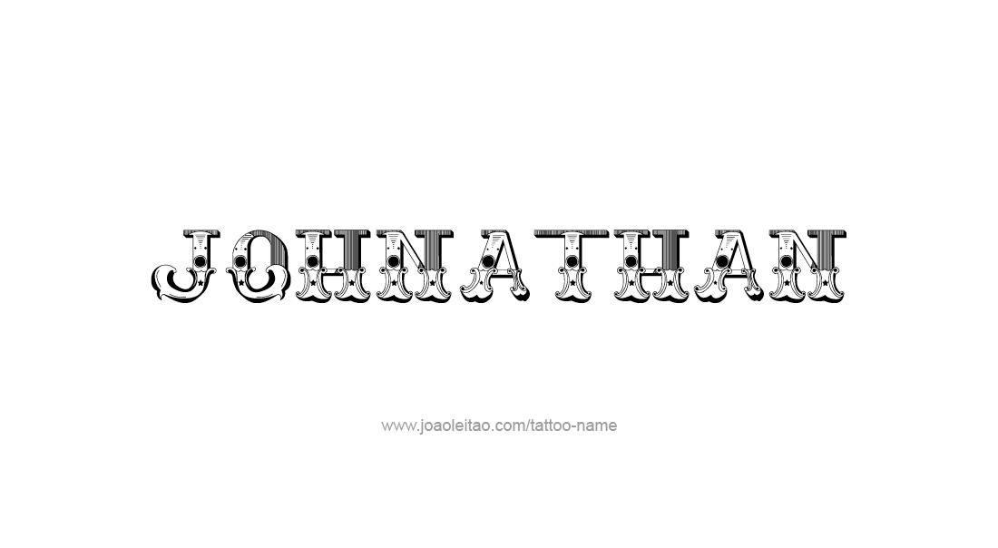 Tattoo Design  Name Johnathan   