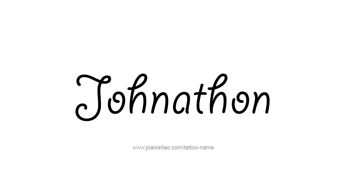 Tattoo Design  Name Johnathon   