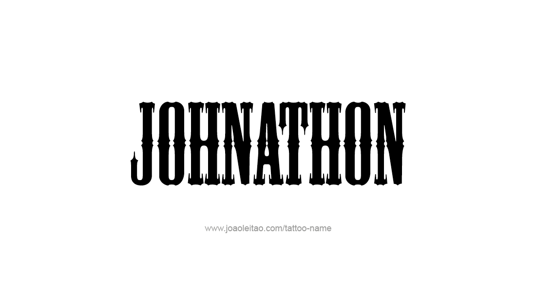 Tattoo Design  Name Johnathon   