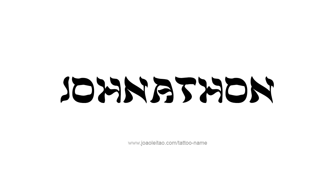 Tattoo Design  Name Johnathon   