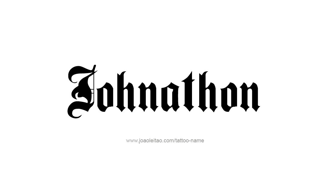 Tattoo Design  Name Johnathon   