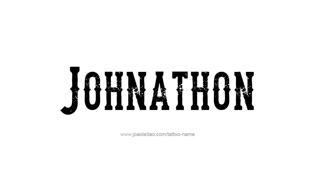 Tattoo Design  Name Johnathon   