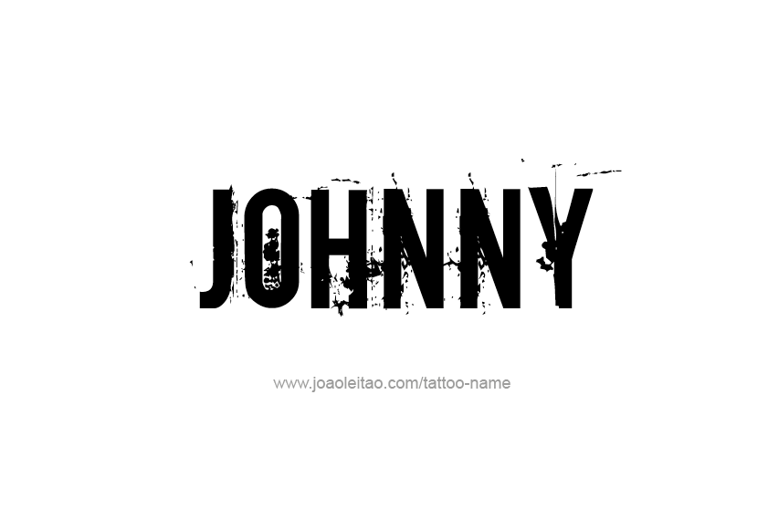 Tattoo Design  Name Johnny   