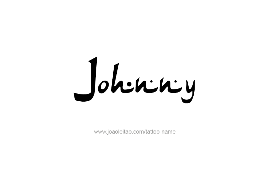 Tattoo Design  Name Johnny   