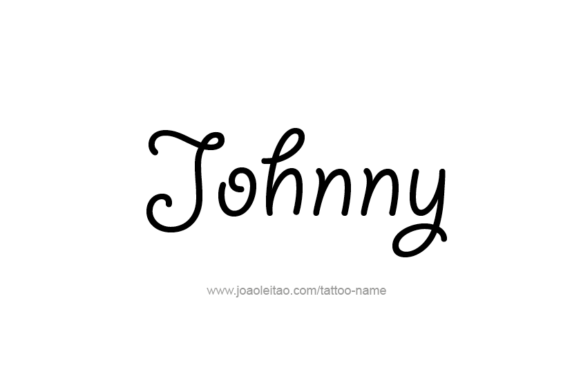 Johnny Name Tattoo Designs