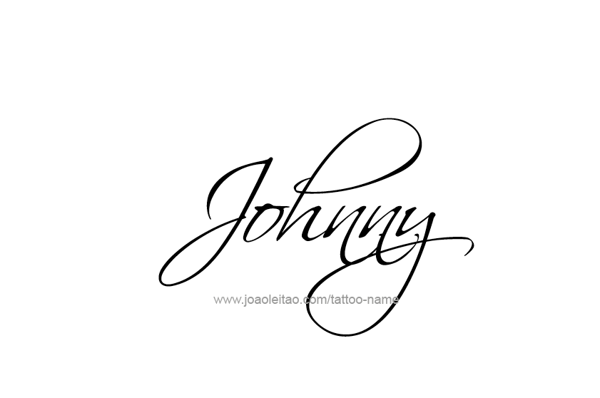 Tattoo Design  Name Johnny   