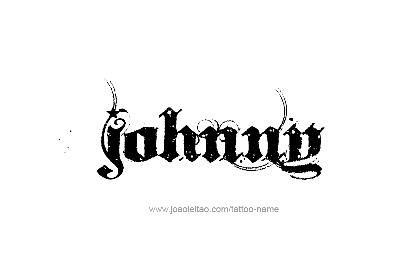 Tattoo Design  Name Johnny   