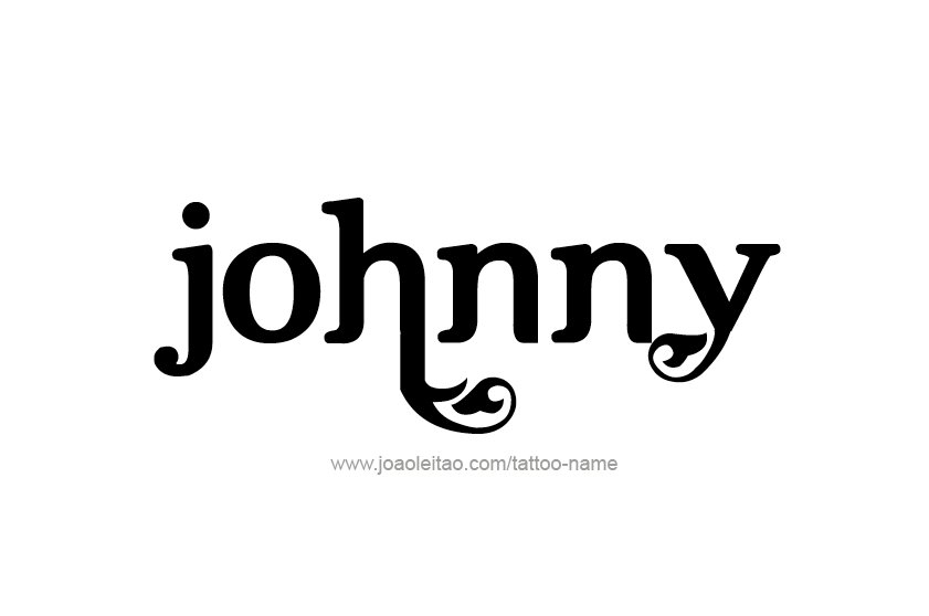 Tattoo Design  Name Johnny   