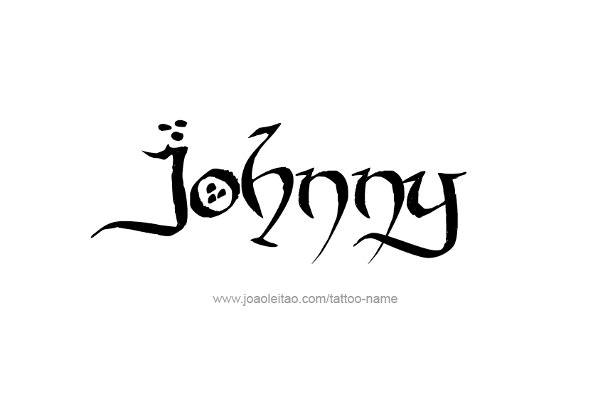 Tattoo Design  Name Johnny   