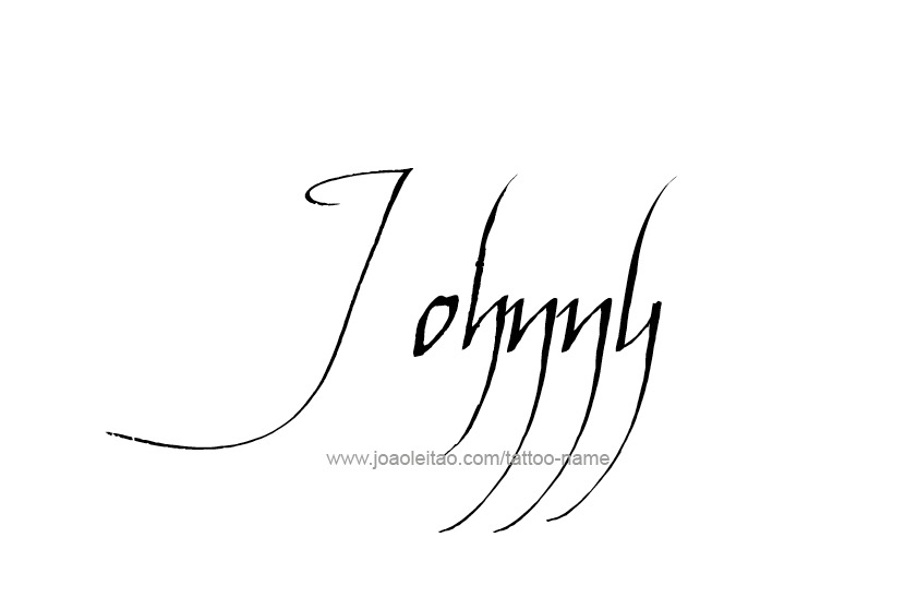 Tattoo Design  Name Johnny   