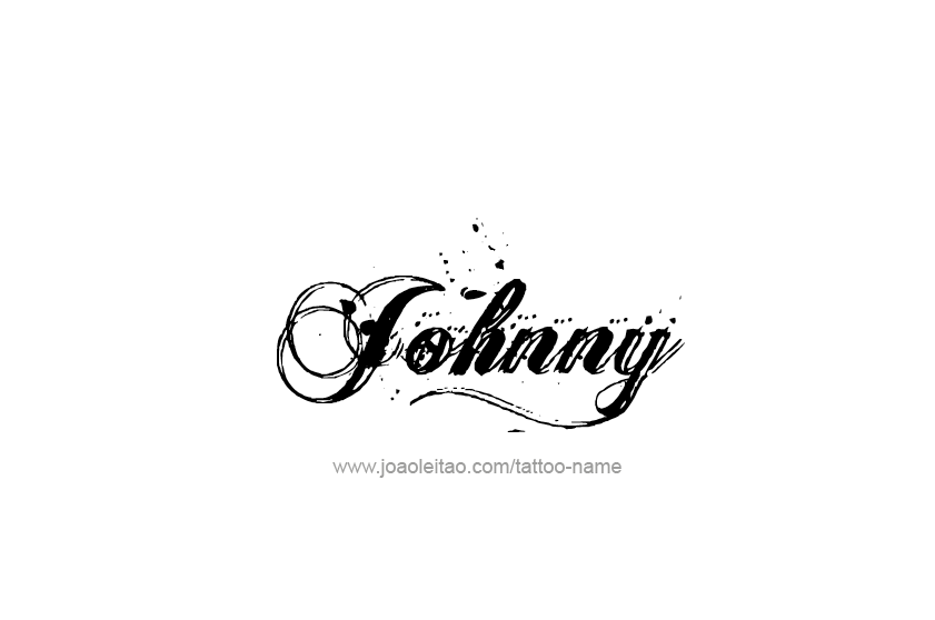 Tattoo Design  Name Johnny   