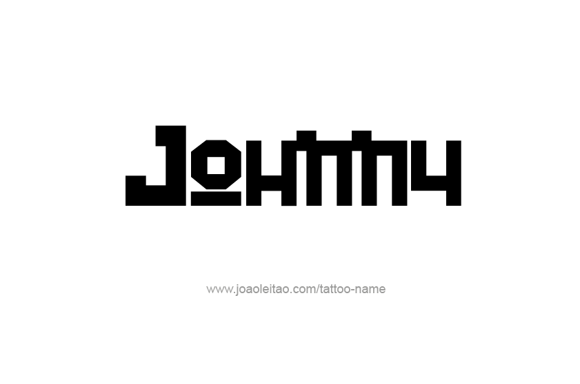 Tattoo Design  Name Johnny   