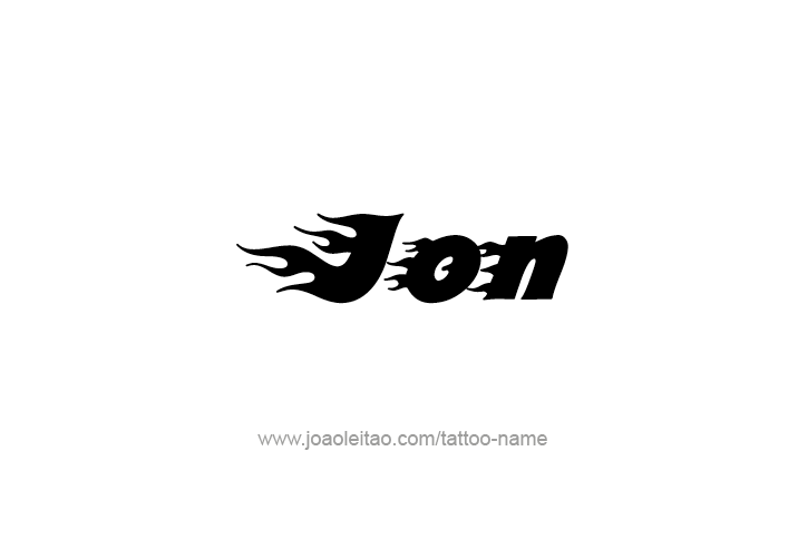 Tattoo Design  Name Jon   